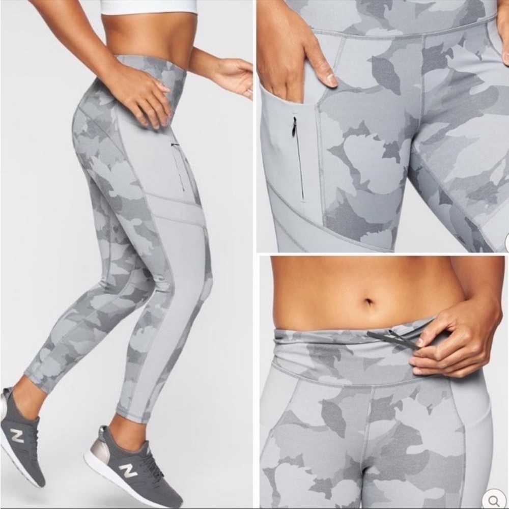 Athleta All In Camo 7/8 High Rise Leggings Sz XS EUC